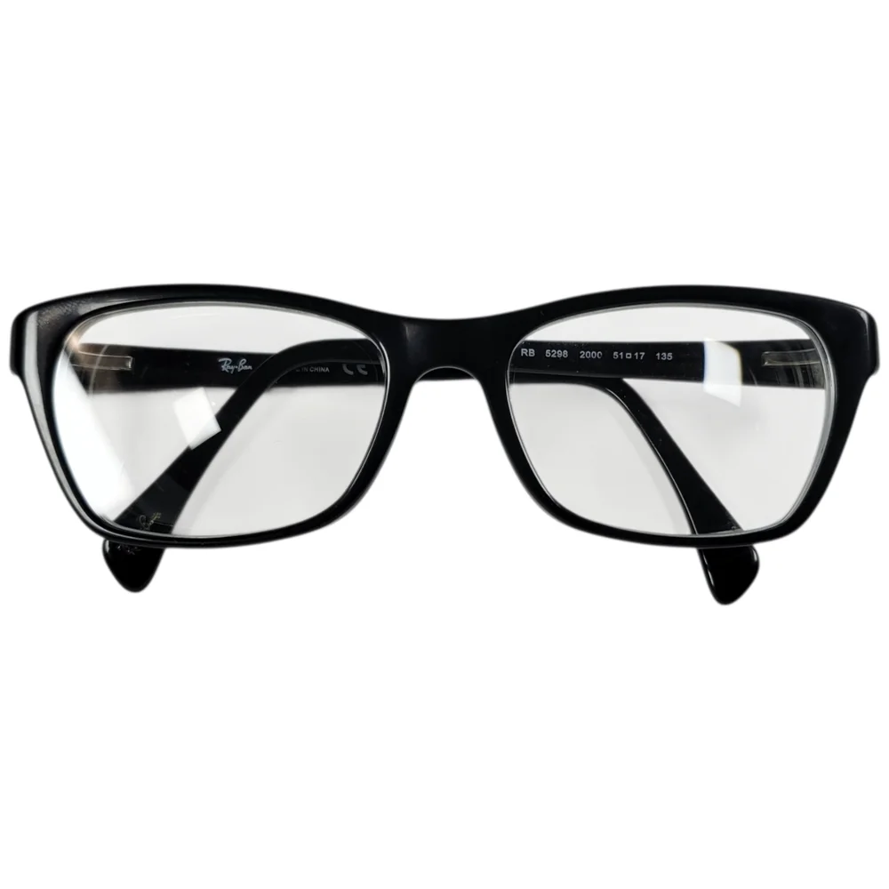 Ray-Ban RB 5298 2000 Eyeglasses Frames Only Black Full Rim Rectangular 51-17-135